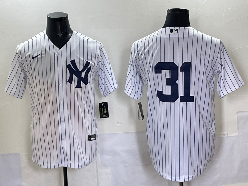 Men's New York Yankees Ichiro Suzuki #31 White Limited Jersey